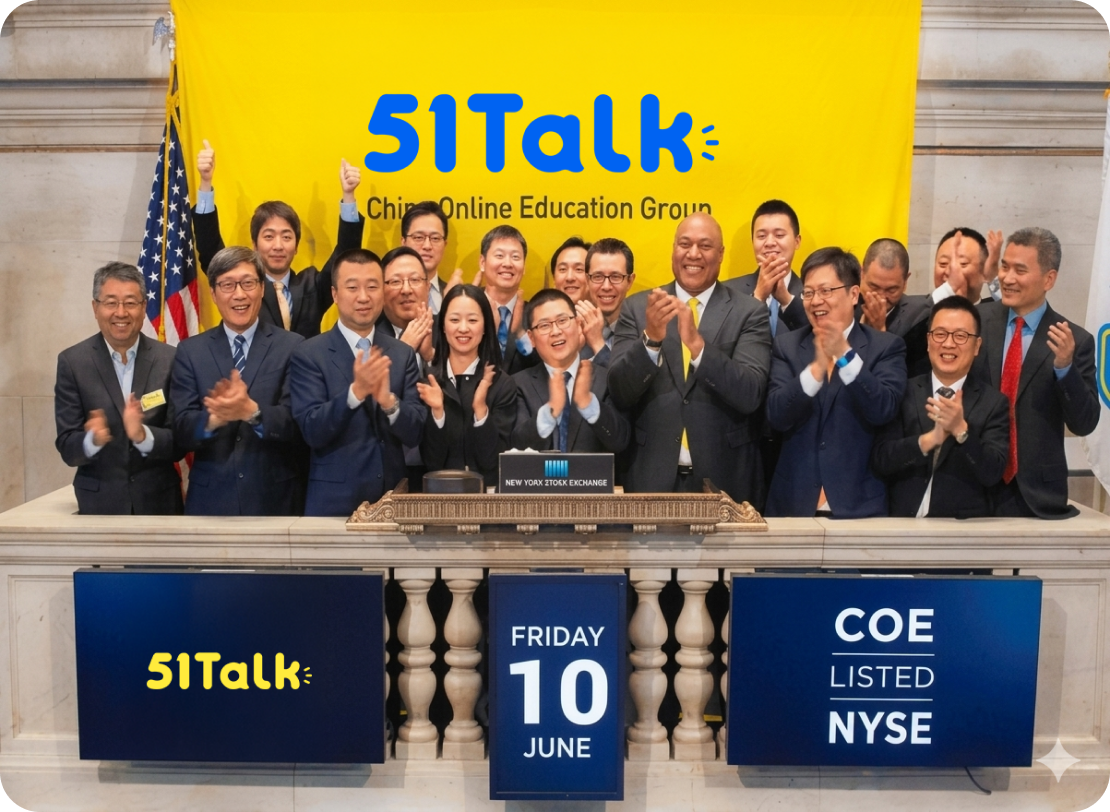 51Talk NYSE listing celebration